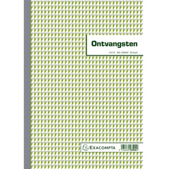 Kasboek Exacompta Manifold ontvangsten dupli 50vel NL