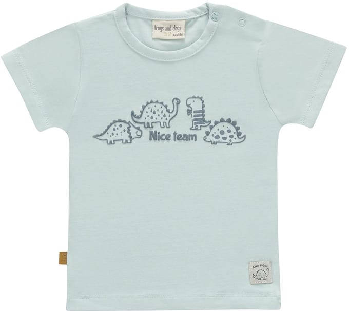 Frogs and Dogs - Nice Team T-shirt | Cloud Blue - Katoen - Maat 80