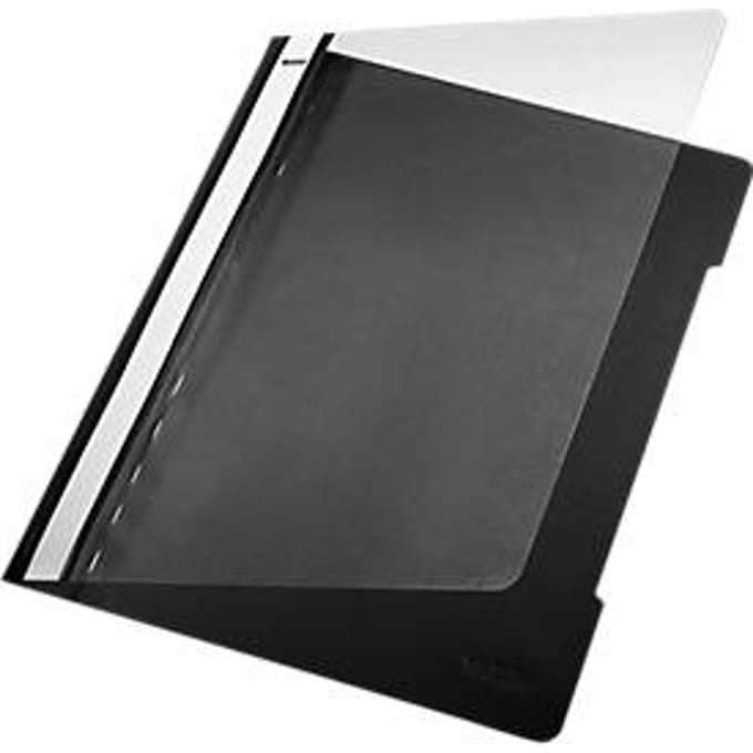 Leitz Snelhechter A4 - 30% pre-consumer gerecycled plastic - 25 Stuks - Zwart