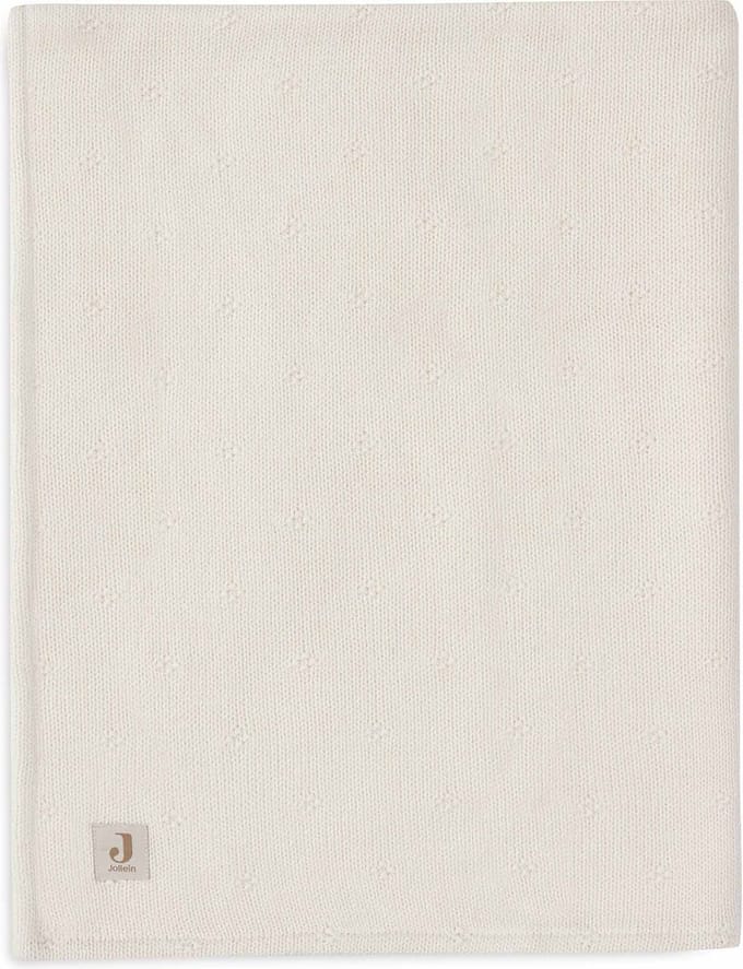 Jollein Deken Ledikant 100x150cm Cosy Knit Ivory/Velvet