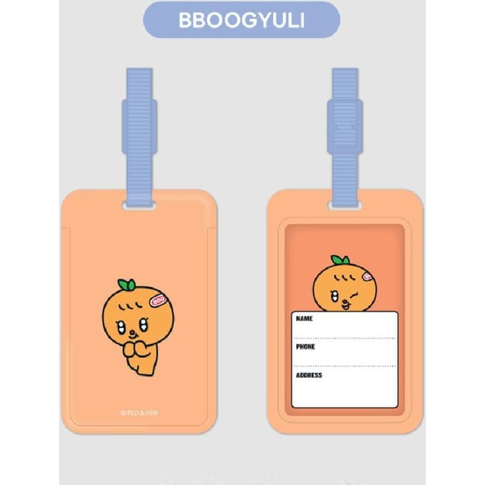 ÉTIQUETTE NOM MINITEEN, PRODUITS SEVENTEEN, KPOP, Officiel, Original, Authentique BBOOGYULI beige