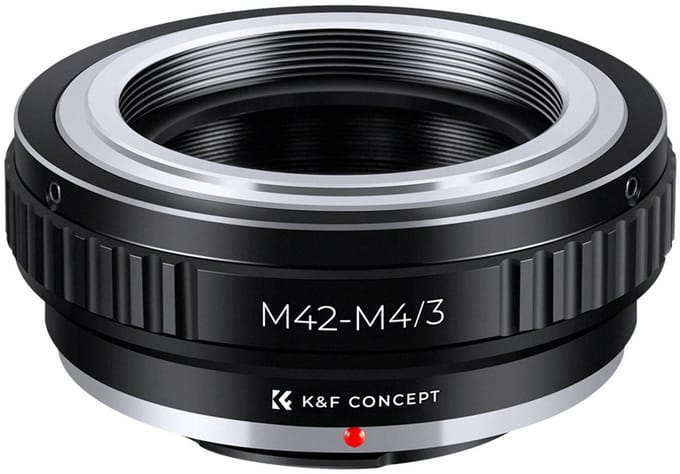 K&F Concept M42-M43 high precision adapter - M42 lens op Micro Fourthirds M4/3 camera