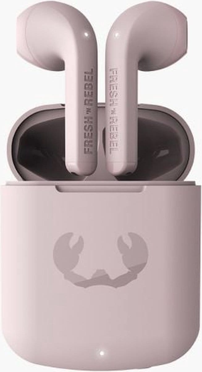 Fresh 'n Rebel Twins Core - Draadloze Bluetooth Oordopjes - Oortjes met 30 uur speelduur - Smokey Pink