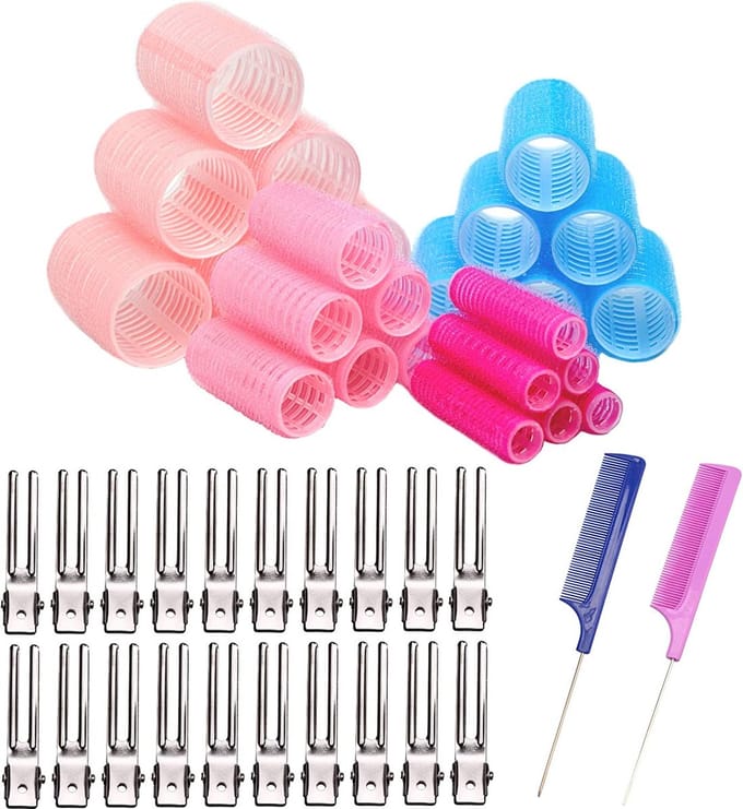 Krulspelden Set - Haarrollers - Heatless Curls - Kleefrollers