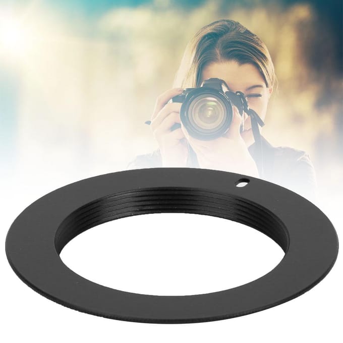 M42-AI Aluminum Alloy Lens Adapter Ring for M42 Mount Lens to for Nikon AI Mount Camera black