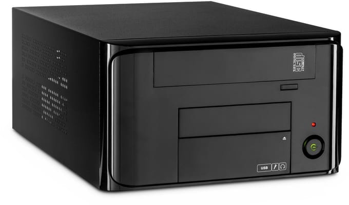 Inter-Tech MI-008 ITX - Case - Ultra small form factor - Zwart