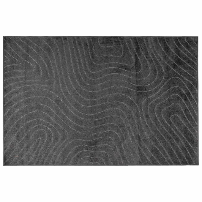 vidaXL - Binnen- - en - buitenkleed - PALMERAS - Antraciet - 200 - x - 280 - cm