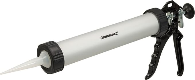 Silverline Hand kitpistool - Metalen constructie - 450 ml - Gladde afwerking - Snelverlostrekker