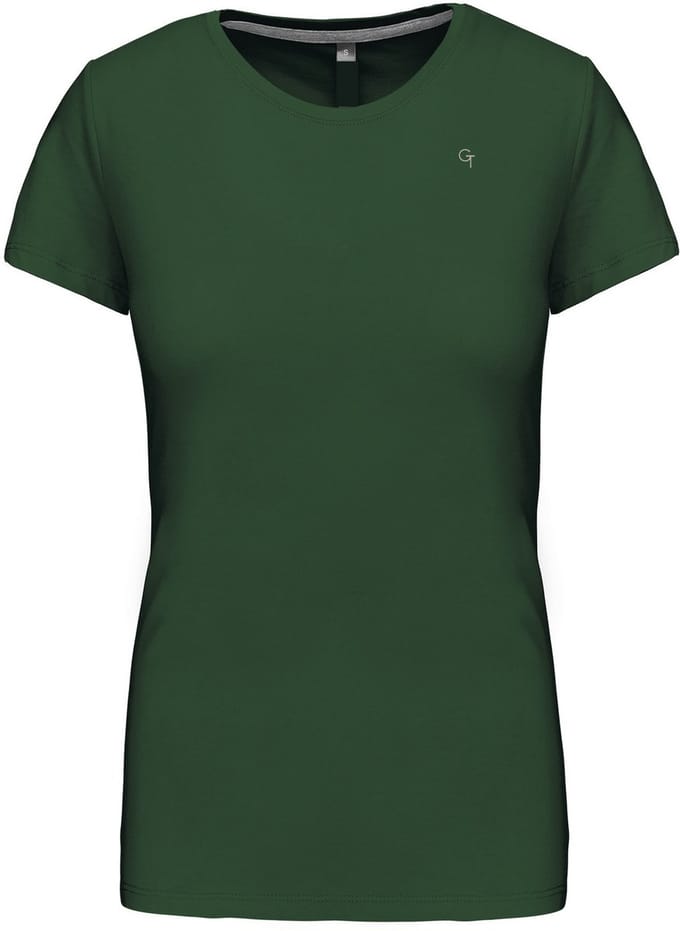 G-TOWN Essential Logo – T-shirt – Dames – Maat S – Groen