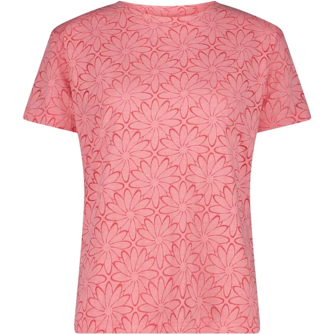 T-shirt gewassen met bloemenprint dames CMP