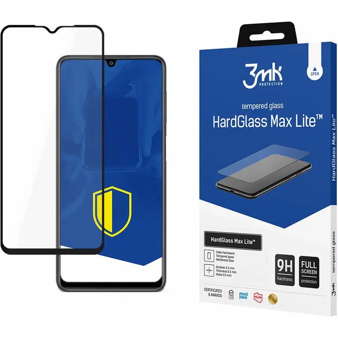 Versterkt gehard glas 3MK Samsung Galaxy M22 HardGlass Max Lite™
