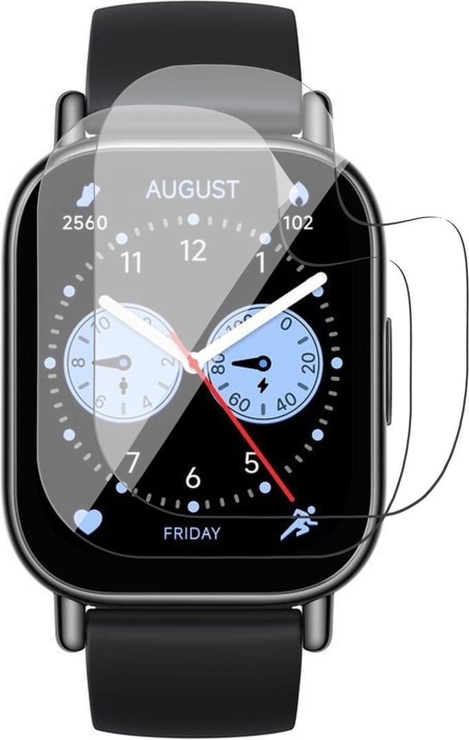 Screenprotector geschikt voor Xiaomi Watch 5 Lite - 2x FlexGuard Screen Protector