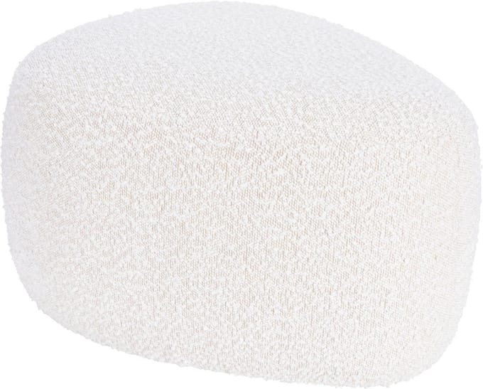 Home & Styling Teddy Poef - 57x46x32cm - Wit