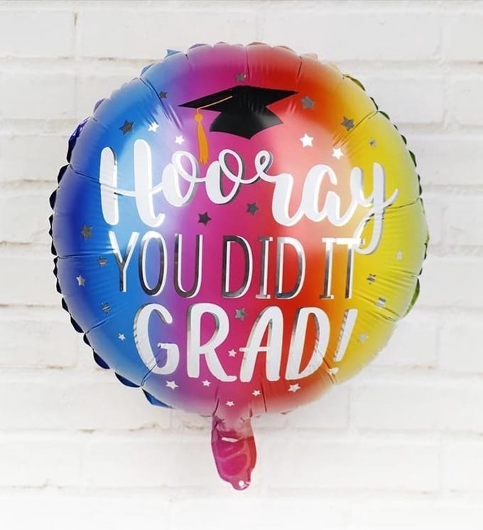 Geslaagd ballon - 40 cm - hooray you did it!