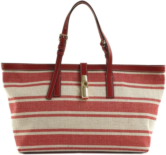 FURLA schoudertas shopper Debby Tote Toni Lacca crème