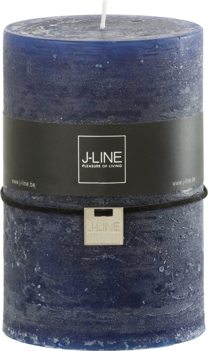 J-Line cilinderkaars - donkerblauw - XL - 95U