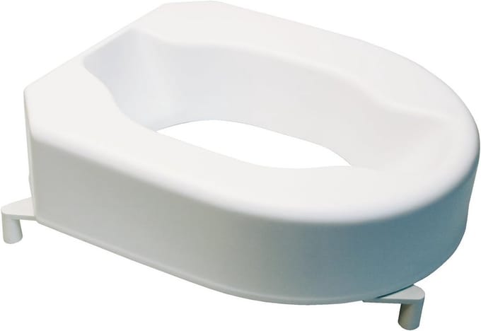 Toiletverhoger met beugels 10 cm