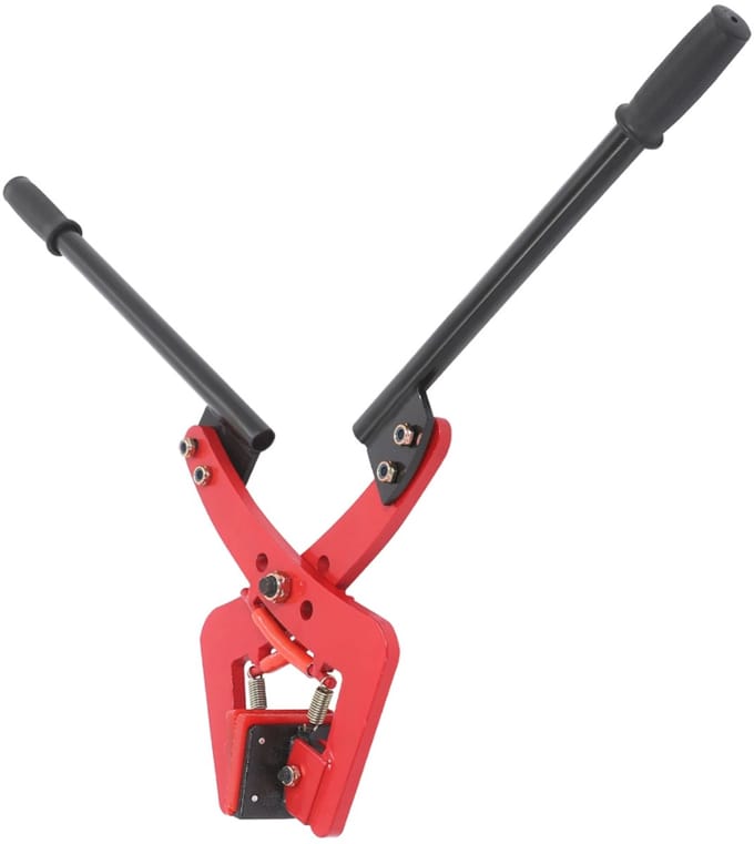 Tegeltang- Voor tillen van stenen - Verstelbare klem, 325 kg capaciteit - Metaal - Rood