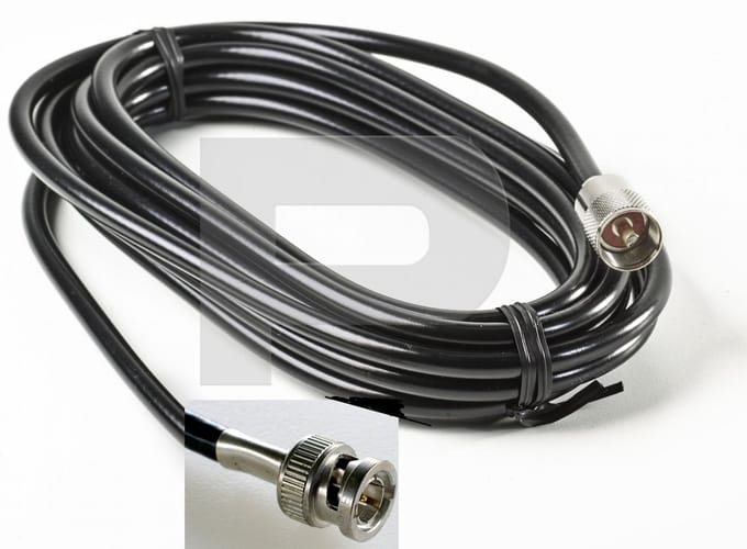 Midland 10mtr. aansluitkabel voor scanners/antennes met PL en BNC