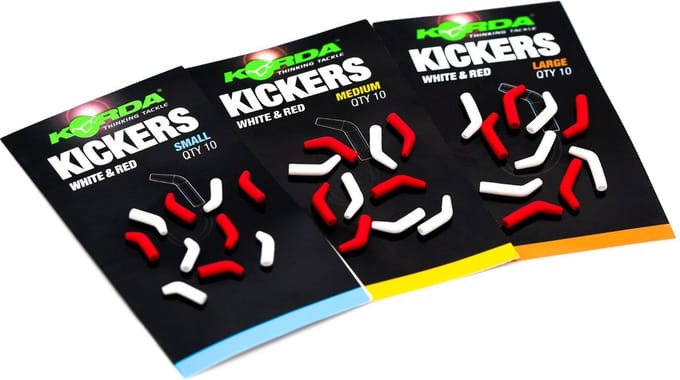 Korda Red/White Kickers - Medium - Haakmaat 6 - 8 - Rood