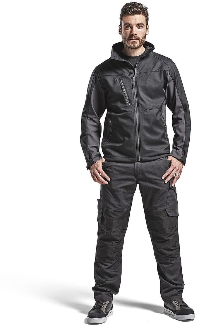 Blaklader Service Werkbroek met stretch 1495-1330 - Mannen - Zwart/Donkergrijs - 54
