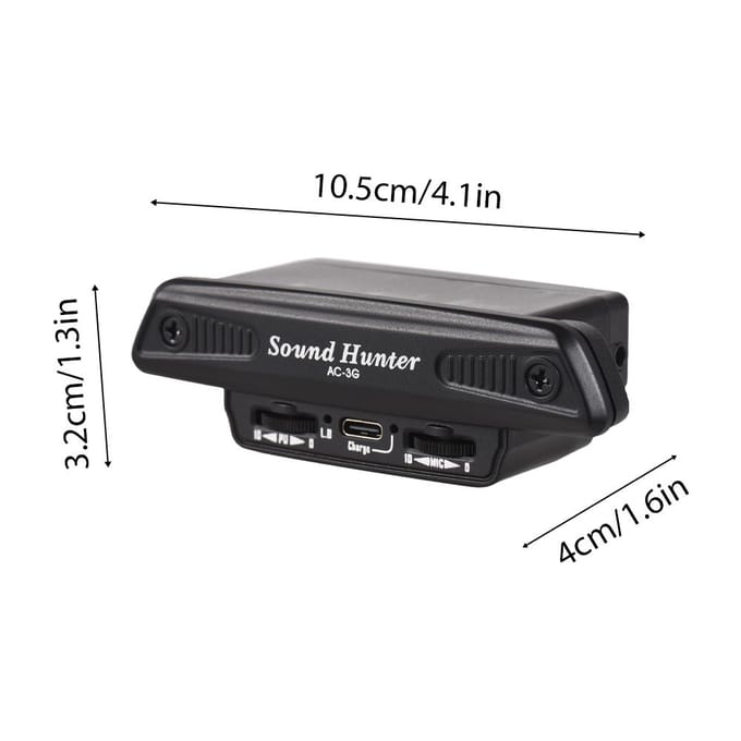 Sound Hunter Gitaar Pickup Houten Gitaar Klankgat Trillings Pickup Actief Pickup Systeem Dubbele Spoel zwart
