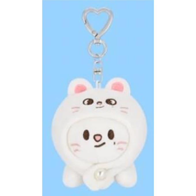 Stray kids SKZOO Sleutelhanger liggend Hyunjin white