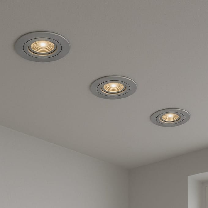 Calex Smart LED Inbouwspots - 3 Stuks - Koppelbaar - Slimme Verlichting - Dimbaar - Warm Wit Licht - Grijs