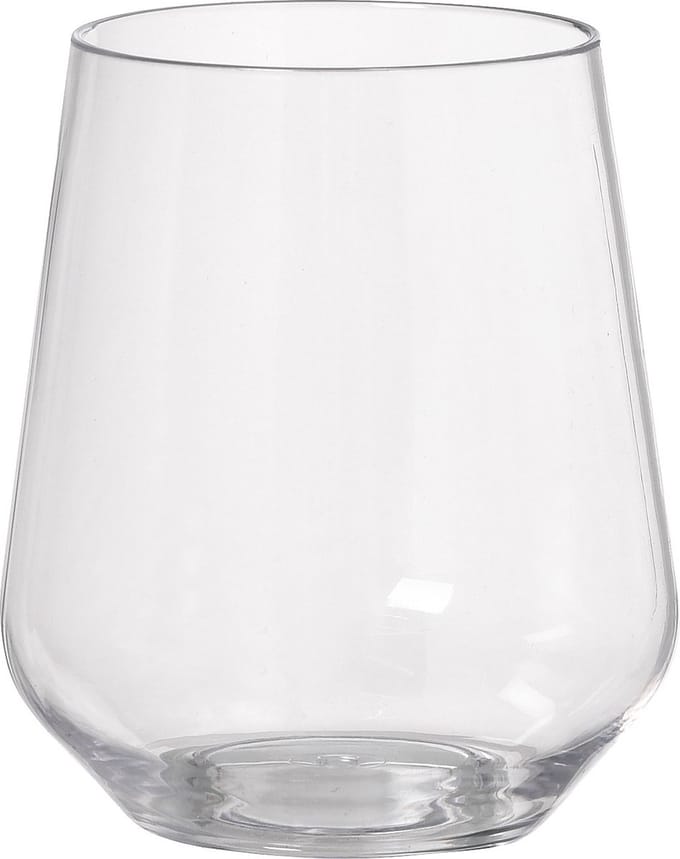 Duni Drinkglas Elegance - chique - onbreekbaar kunststof - 300 ml - vaatwasser bestendig - plastic waterglazen