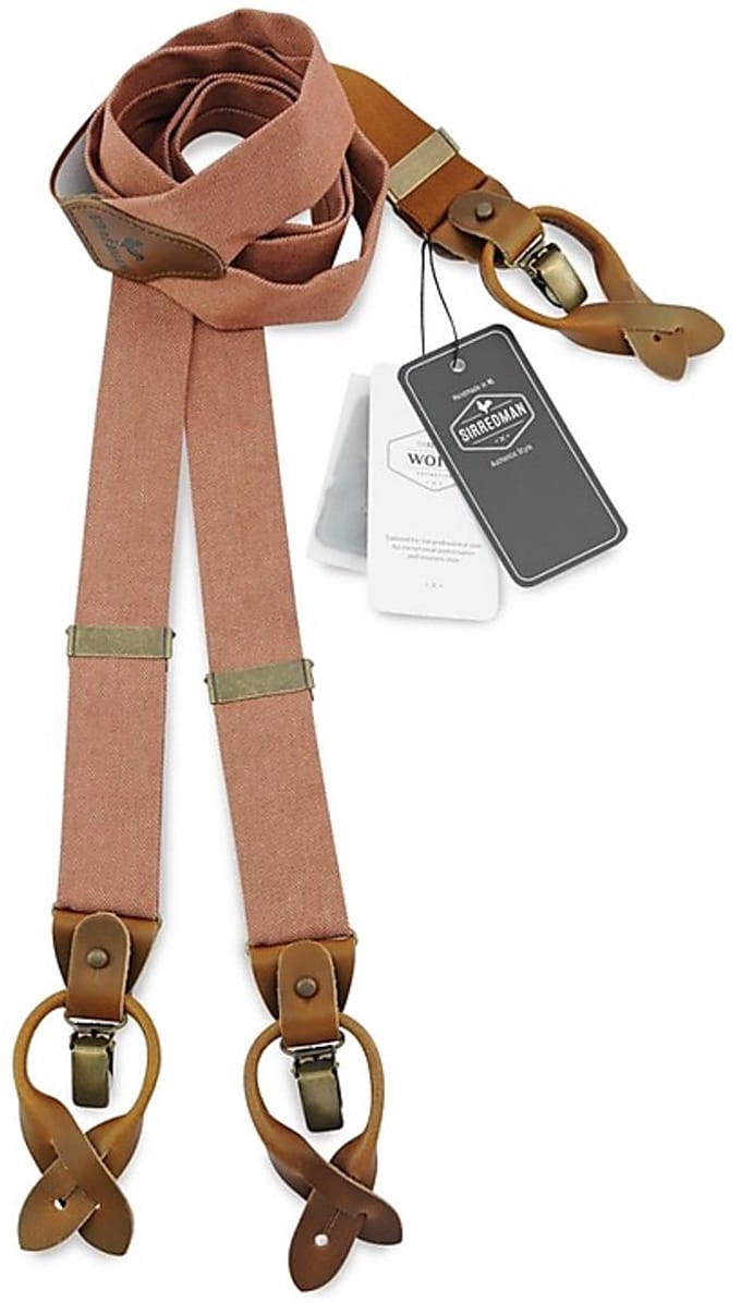 Sir Redman - Bretels - WORK bretels denim roest - roestoranje