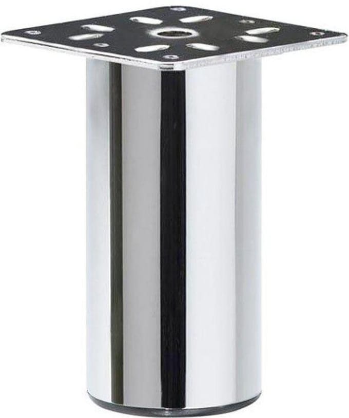 Chromen Ronde Meubelpoot - 10 cm - Bankonderdeel