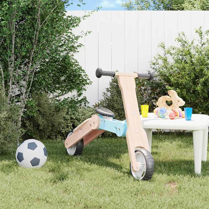 vidaXL Kinderstep 2-in-1 lichtblauw