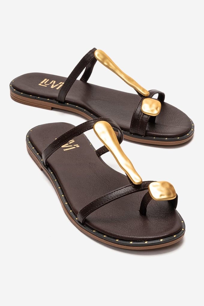 Tessa Leren Teenslippers