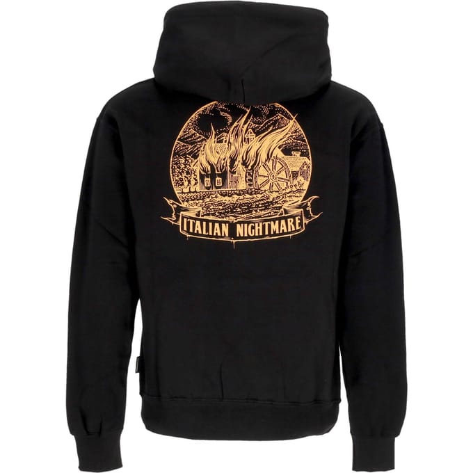 Burn Hoodie Zwarte herenhoodie