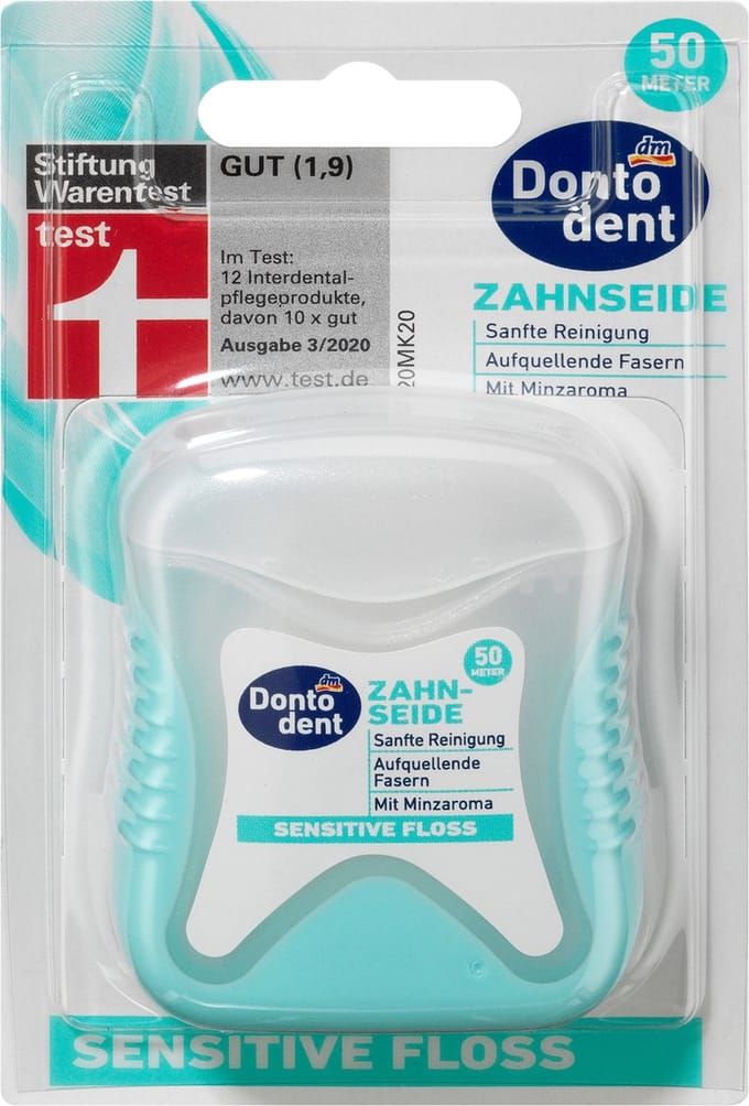 Dontodent Dental Floss gevoelig flosdraad, 50 m