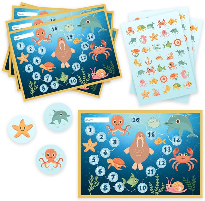 Groot Beloningssysteem - Zindelijkheidstraining Belonen - Kaarten en 105 Stickers