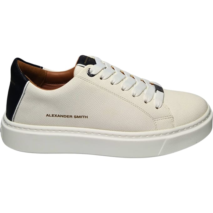 albbldm-9066-wbk Alexander Smith Wit leder voor heren