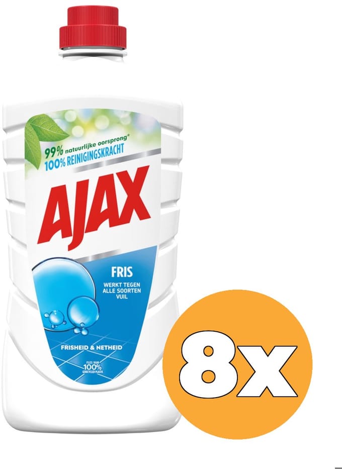 8x Ajax Allesreiniger Classic Fris (8 x 1000 ml)