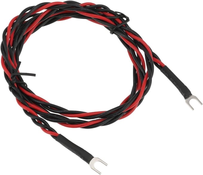 Draaitafel Aarddraad - Audio Kabel - Vinyl Luisteren - Tri-Braid Ontwerp - 15AWG - Zwart