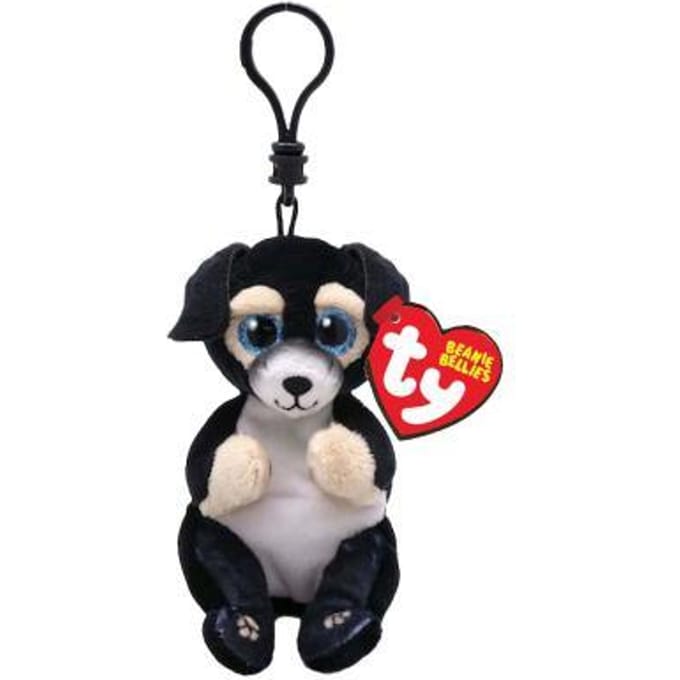 TY Beanie Babies Bellies Clip Knuffel Hond Ranger 10 cm