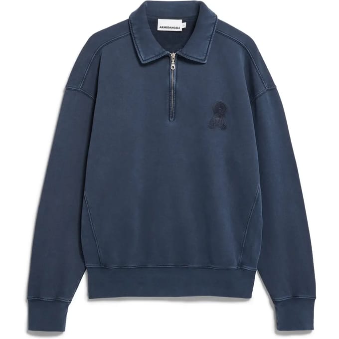 1/4 rits sweater Armedangels Iconic å Gmt Dye