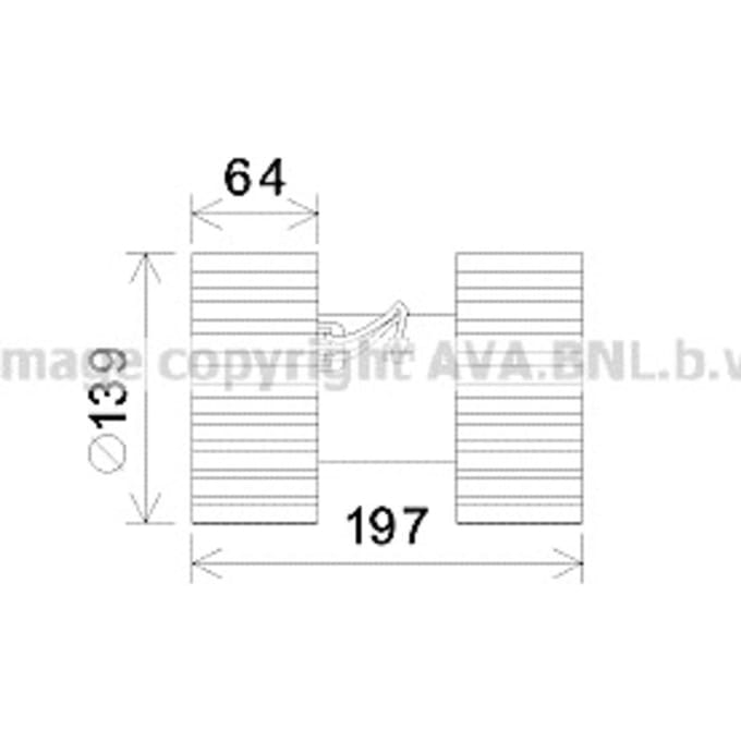 Elektromotor, interieurventilator AVA COOLING BW8480