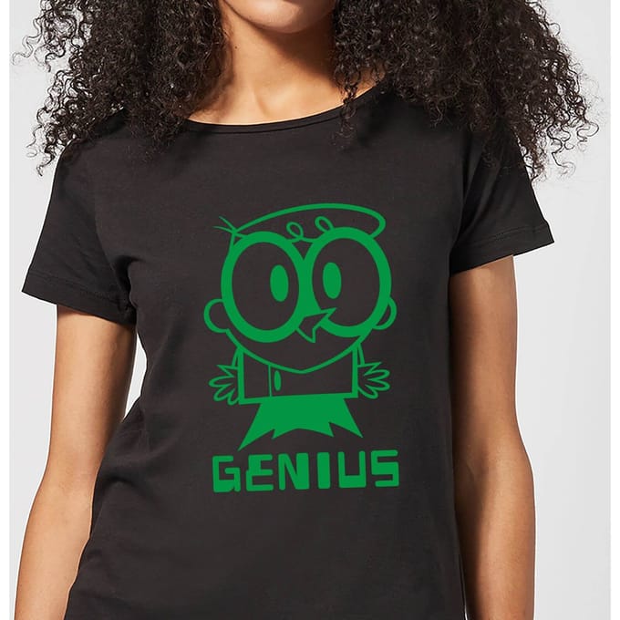 Dexters Lab Green Genius Women's T-Shirt - Black - 3XL
