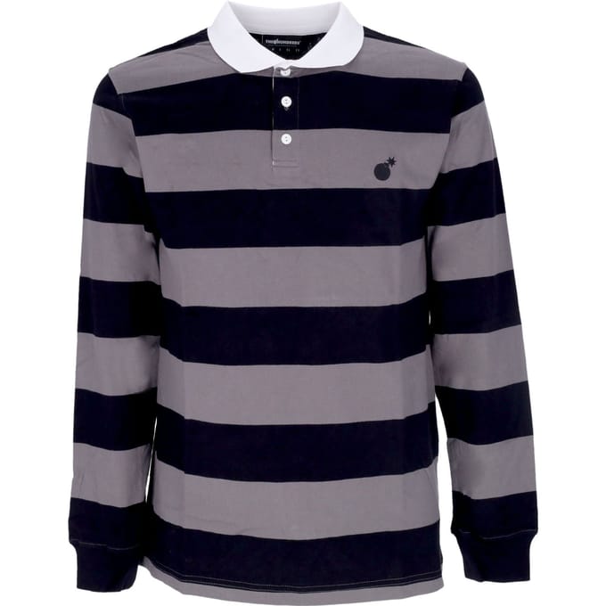 Pacific Herenpolo met lange mouwen L/s Rugby Zwart