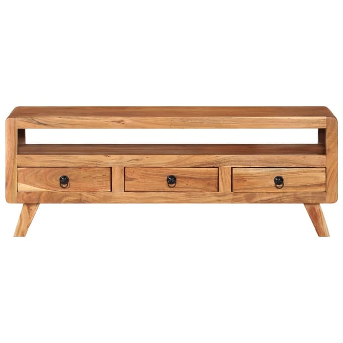 vidaXL - Tv-meubel - 110x30x40 - cm - massief - acaciahout