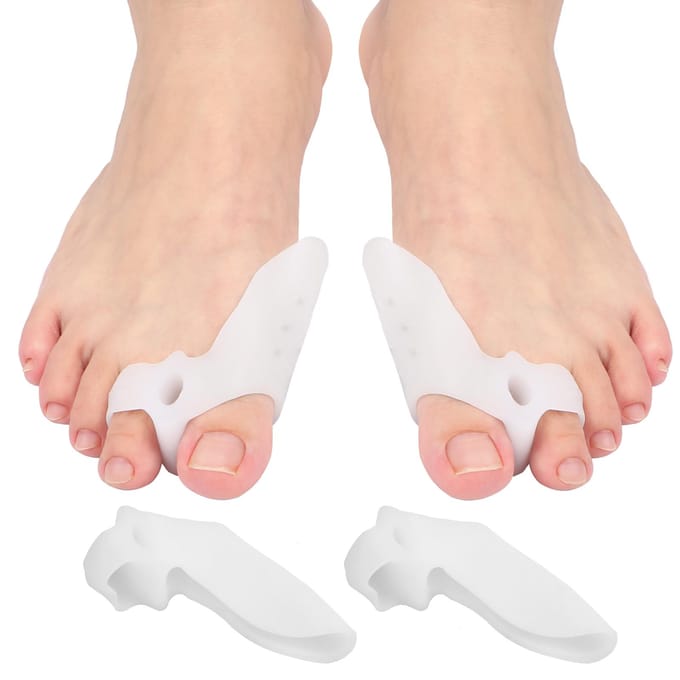 7-delige Bunion Corrector Set Bunion Relief Protector Sleeves Kit Teenafscheiders Spacers Stijltangen 7pcs beige