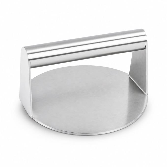 hamburgerpers - Smash burger pers - Diameter 13.7 cm - RVS - Vaatwasbestendig