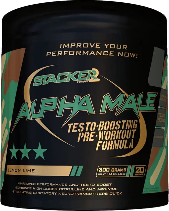 Stacker 2 Alpha Male Pre-Workout - 20 servings