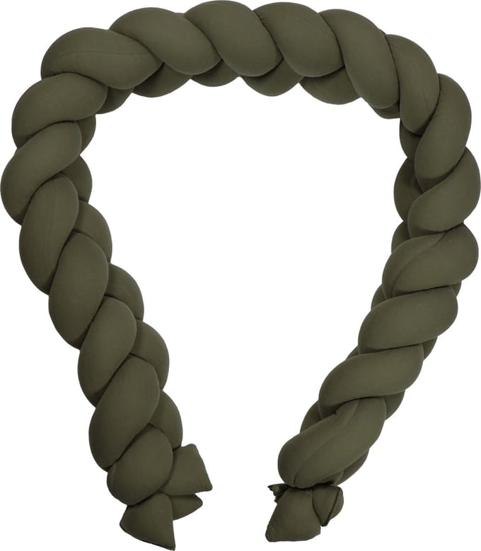 MamaLoes Soft Cotton Groen 210 cm Braided Bedbumper