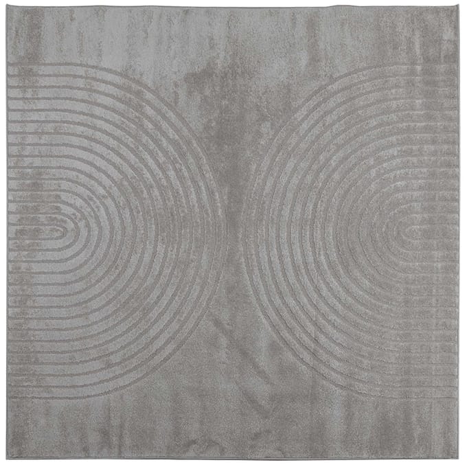 vidaXL - Binnen - kleed - GALATI - Grijs - 200 - x - 200 - cm - Polyester